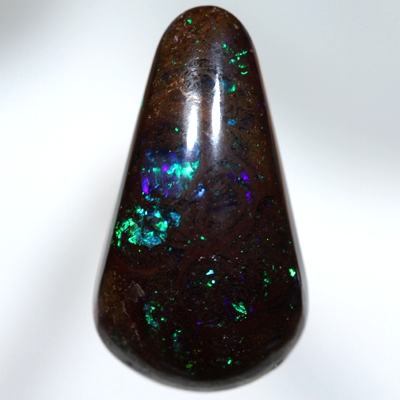 SOLID BOULDER OPAL Sparkles of bright green and blue SEE VIDEO 